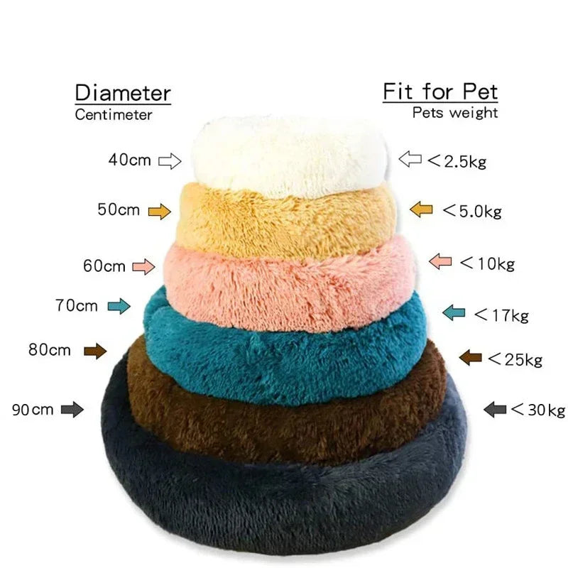 Luxury Plush Donut Pet Bed