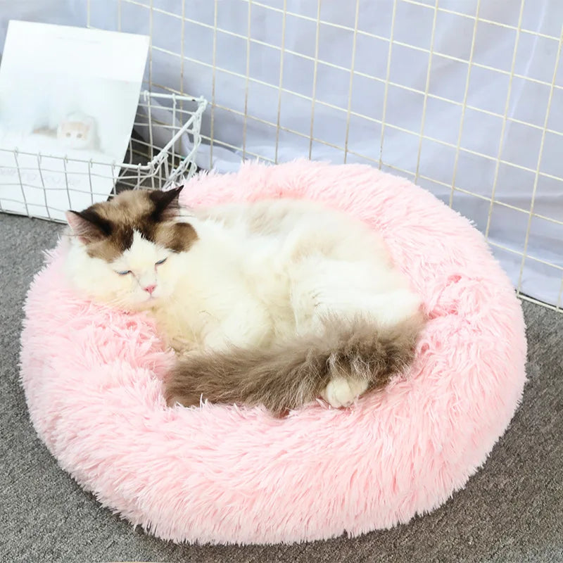 Luxury Plush Donut Pet Bed