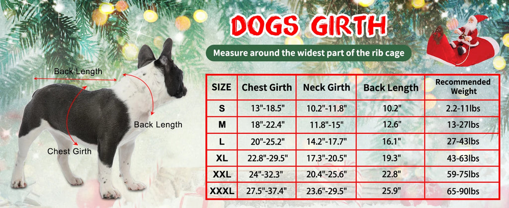 Santa Claus Dog & Cat Costume Set - Holiday Riding Outfit for Small, Medium & Large Dogs & Cats (Christmas Party Dress-Up)