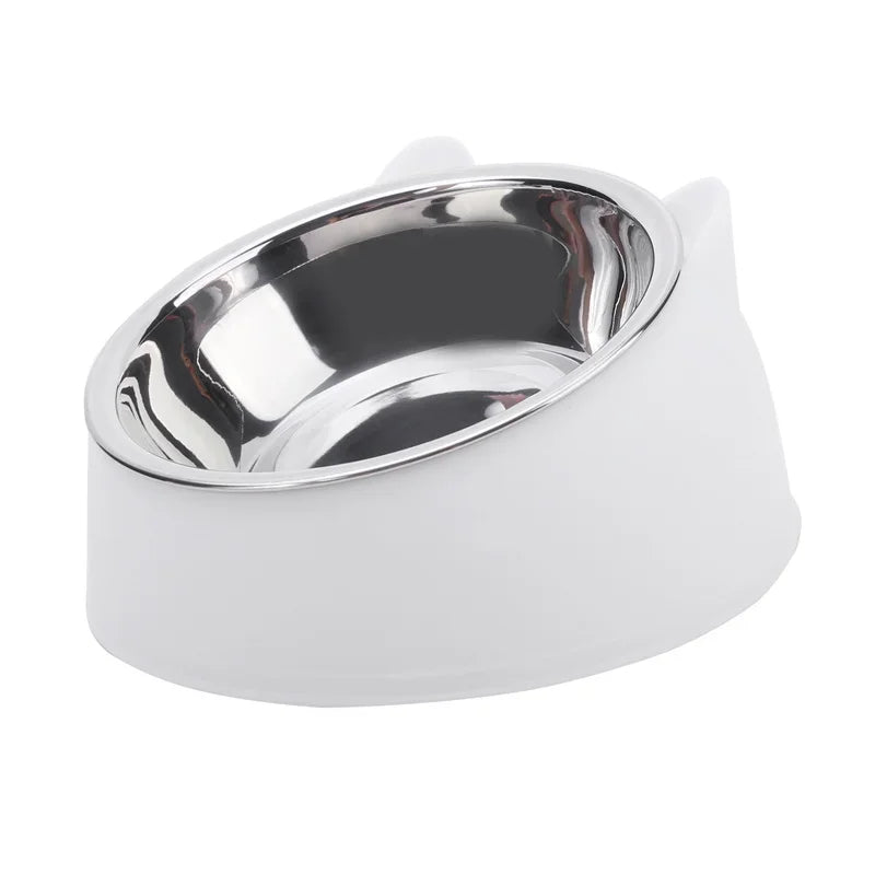 Inclined Stainless Steel Cat Bowl