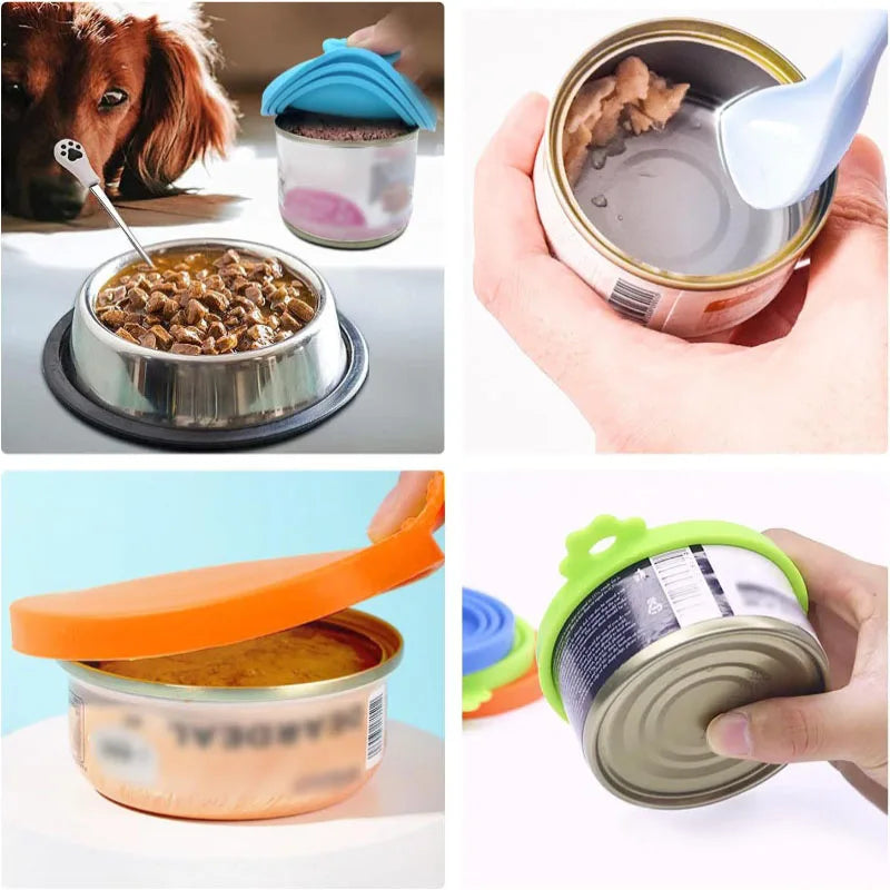 Reusable Can Covers with Spoon