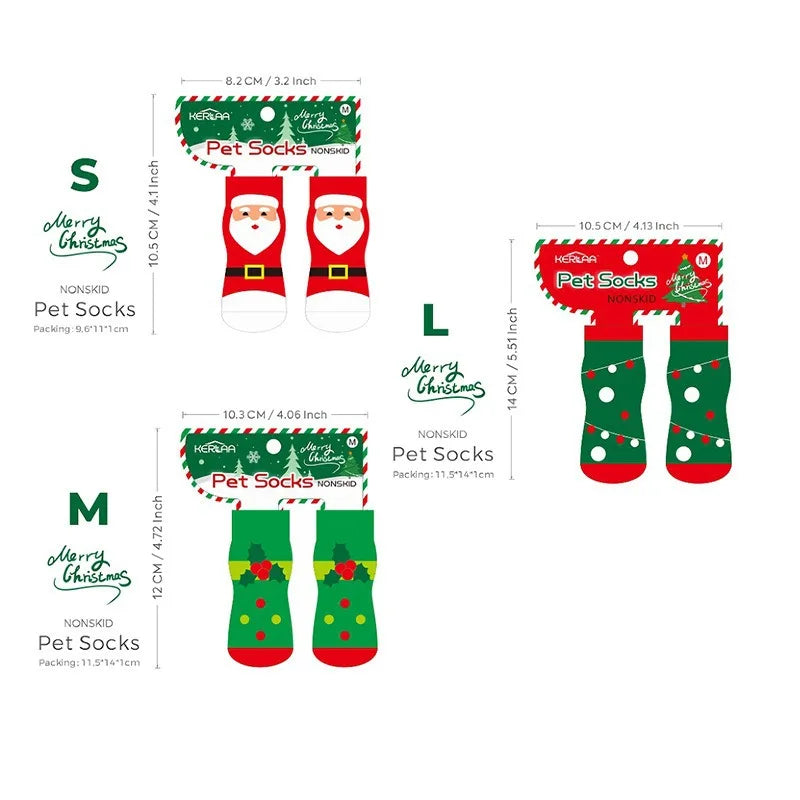 Christmas Non-Slip Dog Socks