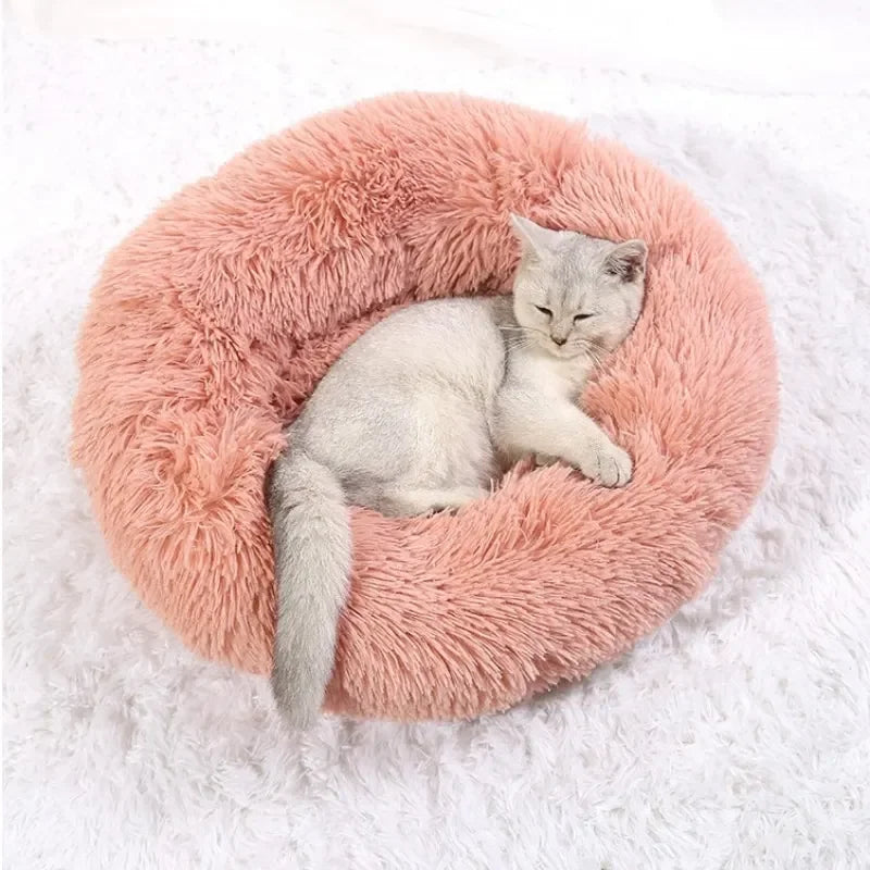 Luxury Plush Donut Pet Bed