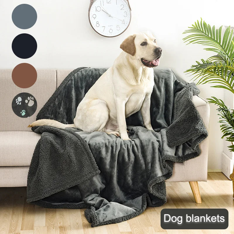 Pet Soft Flannel & Sherpa Blanket