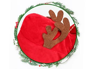 Santa Claus Dog & Cat Costume Set - Holiday Riding Outfit for Small, Medium & Large Dogs & Cats (Christmas Party Dress-Up)