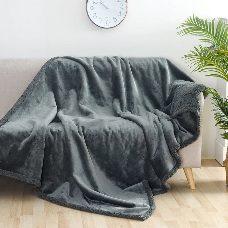 Pet Soft Flannel & Sherpa Blanket