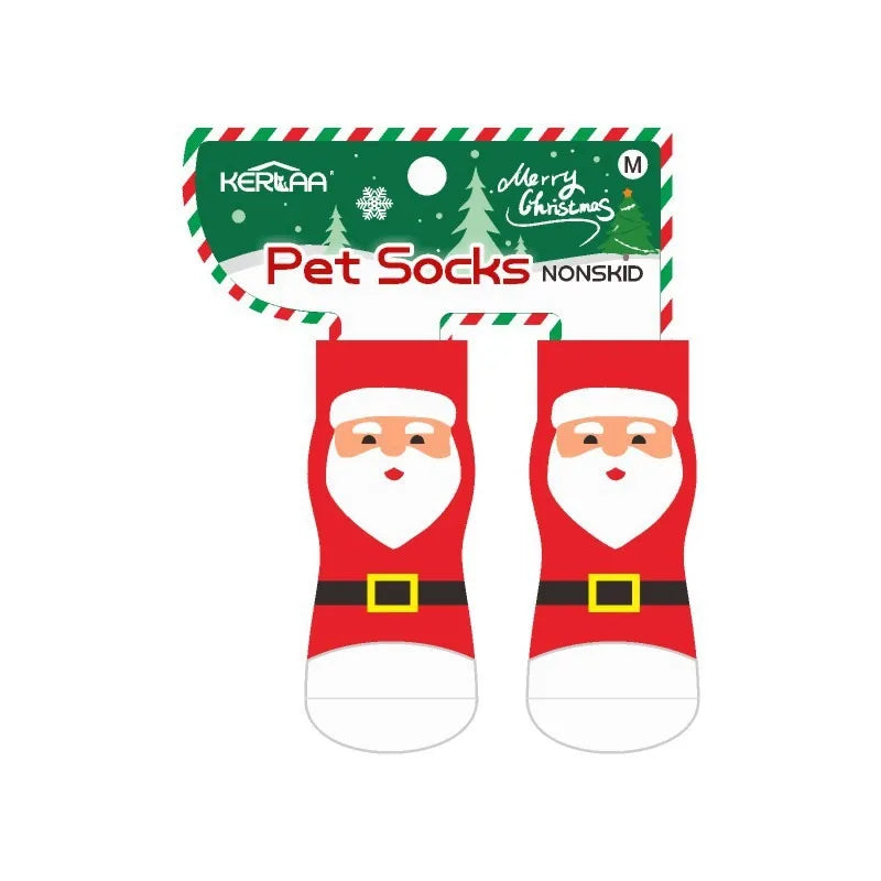 Christmas Non-Slip Dog Socks