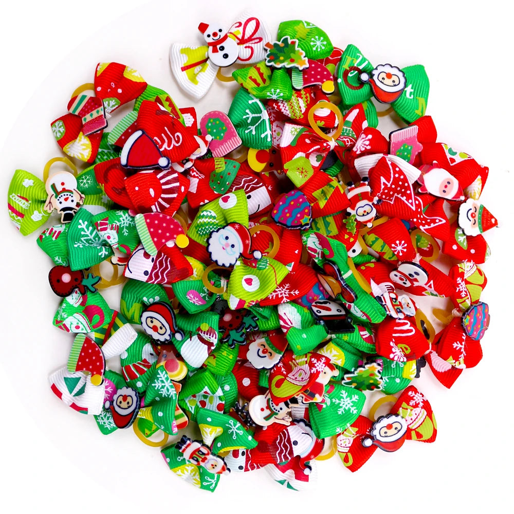 Christmas Puppy Bows