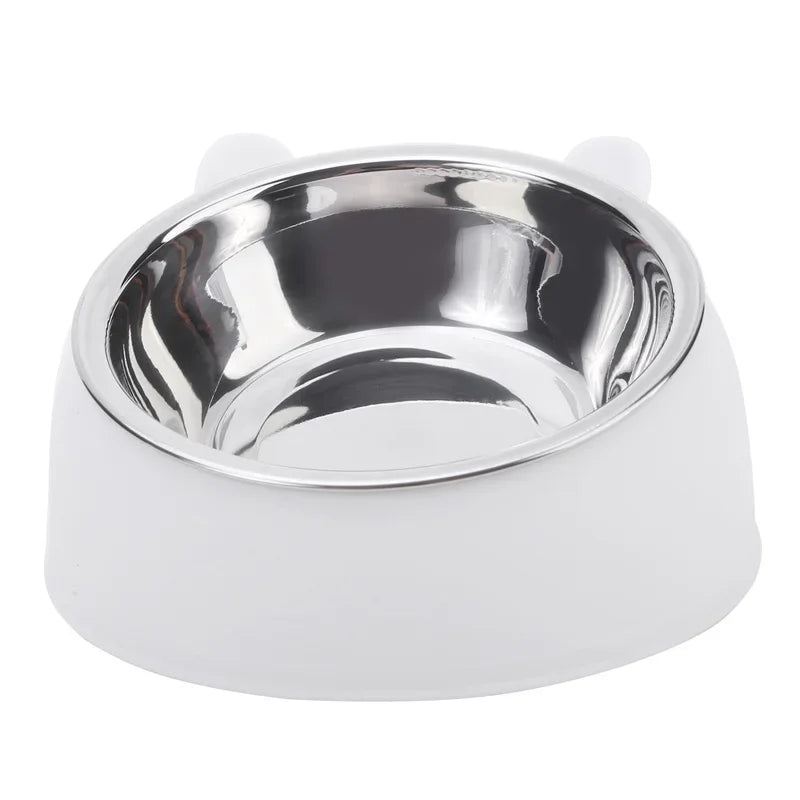 Inclined Stainless Steel Cat Bowl