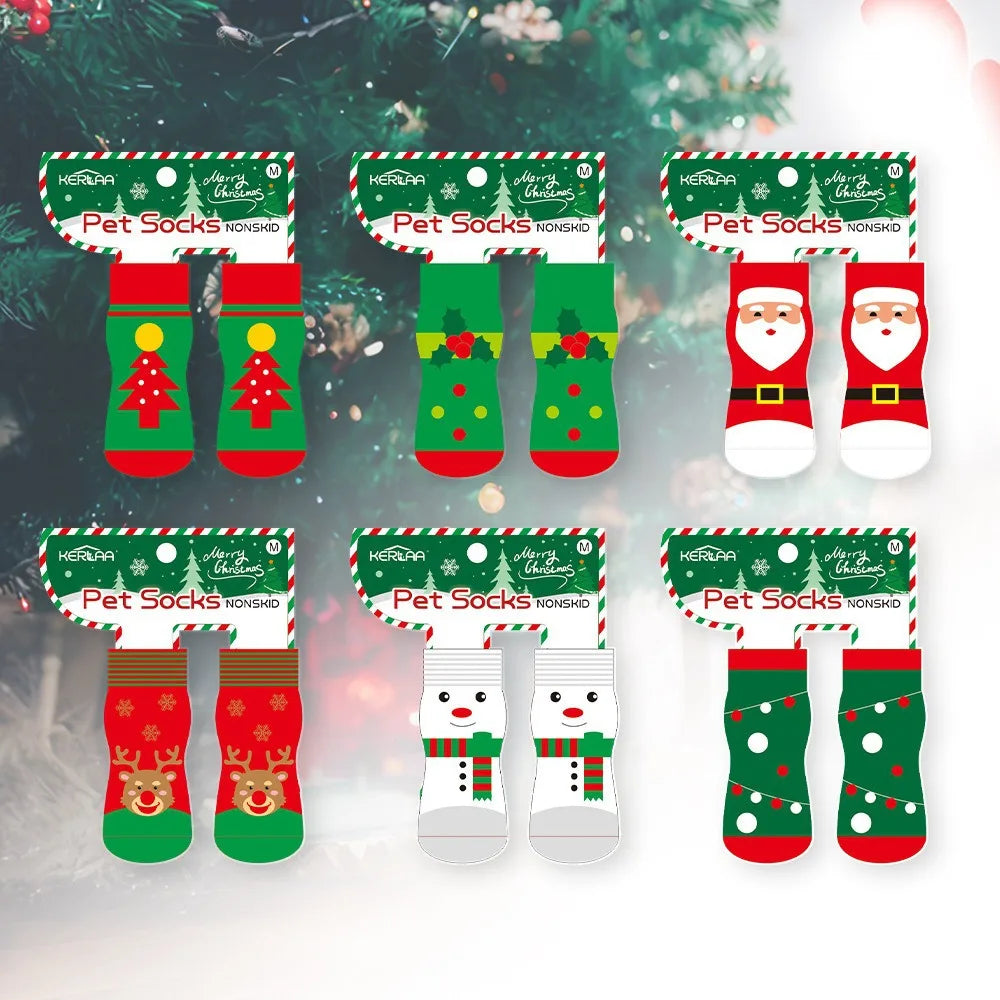 Christmas Non-Slip Dog Socks