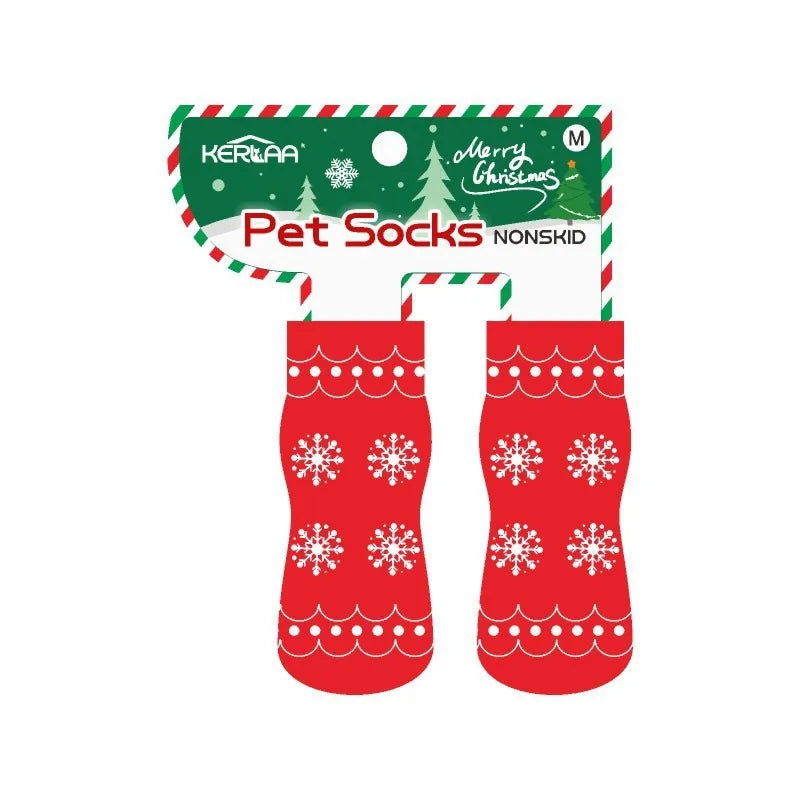 Christmas Non-Slip Dog Socks