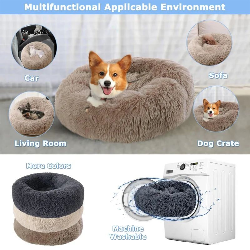 Luxury Plush Donut Pet Bed