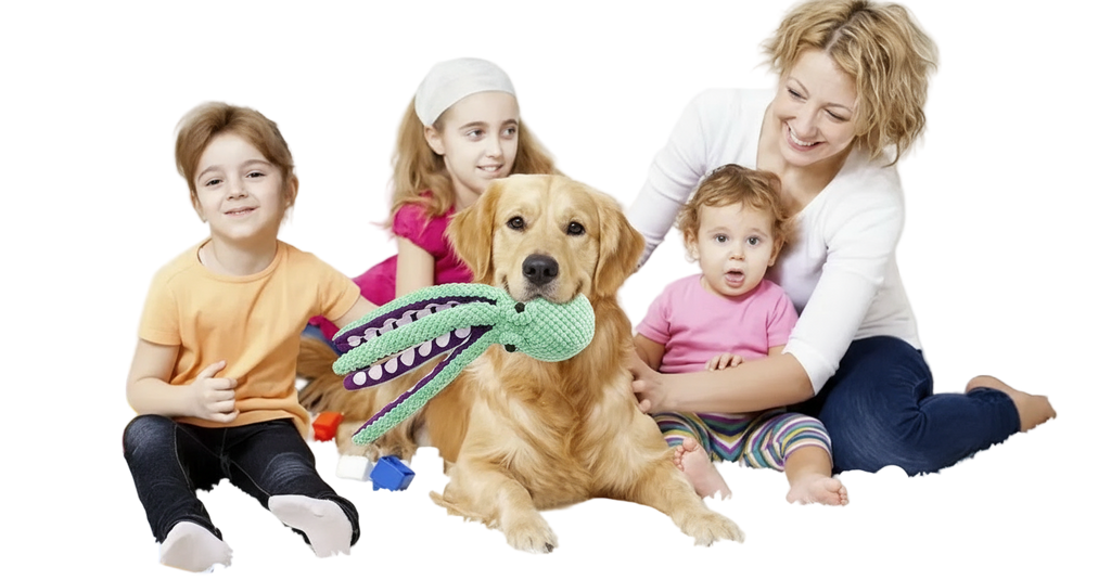 Plush Octopus Dog Toy