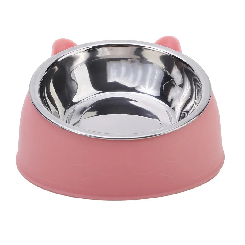 Inclined Stainless Steel Cat Bowl
