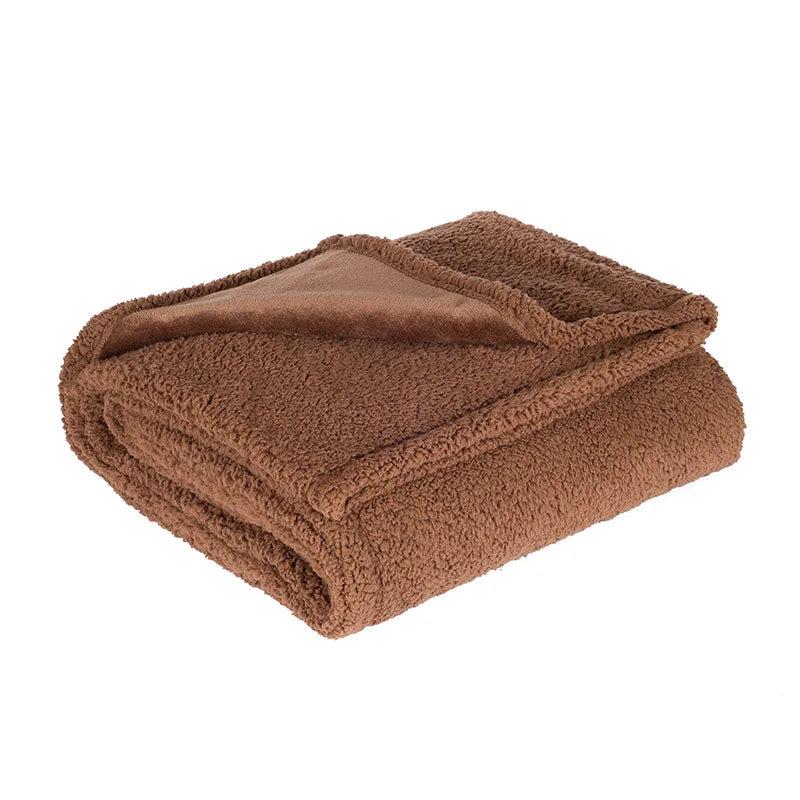 Pet Soft Flannel & Sherpa Blanket