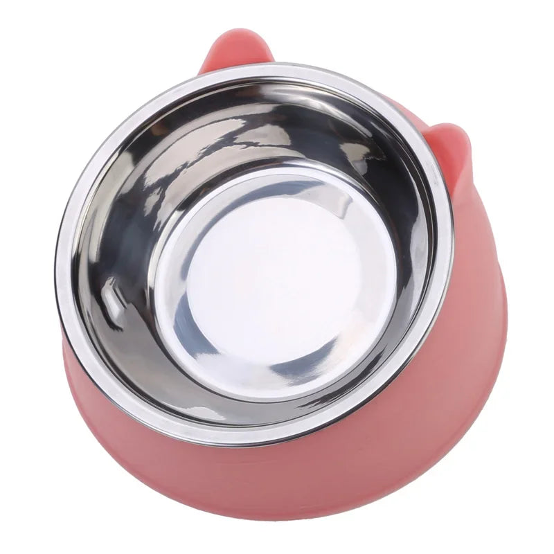 Inclined Stainless Steel Cat Bowl