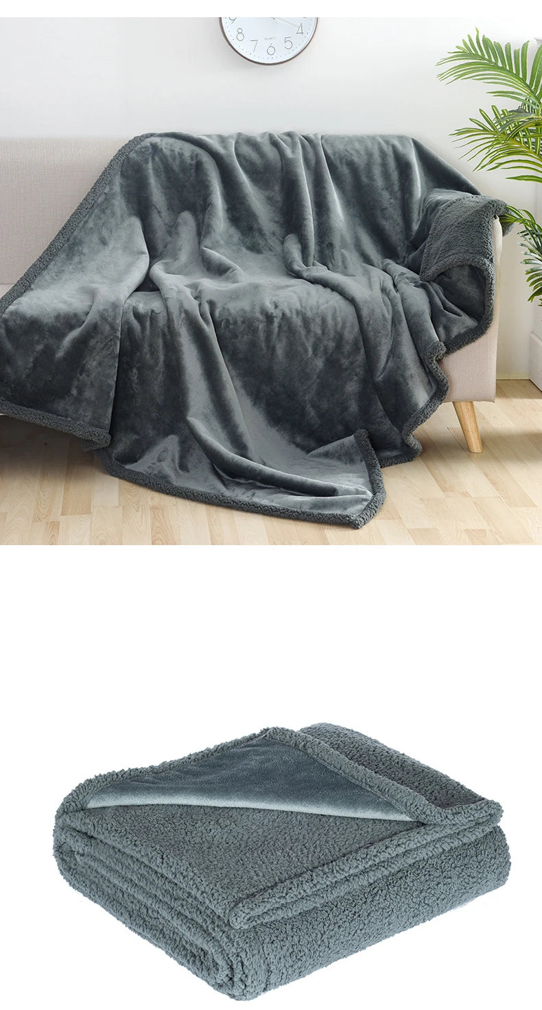 Pet Soft Flannel & Sherpa Blanket