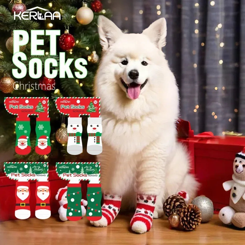 Christmas Non-Slip Dog Socks