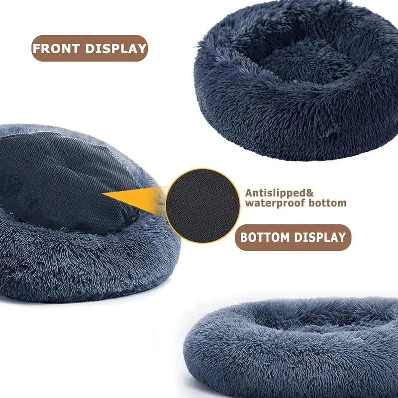 Luxury Plush Donut Pet Bed