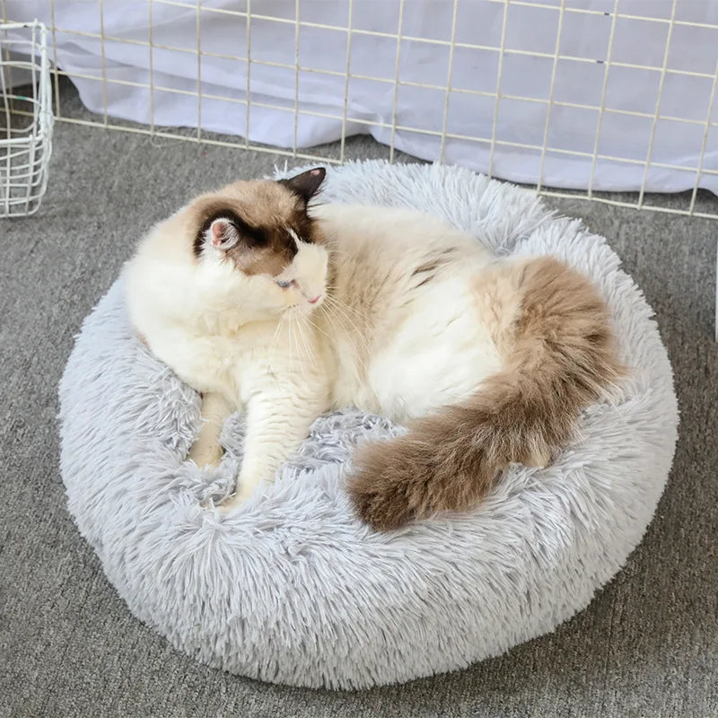 Luxury Plush Donut Pet Bed