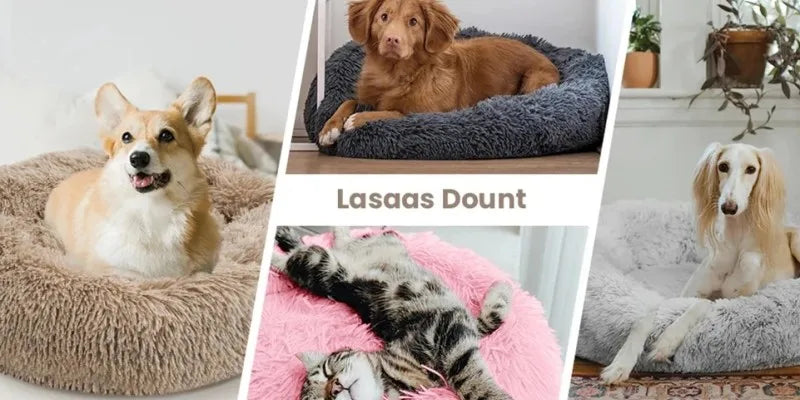 Luxury Plush Donut Pet Bed